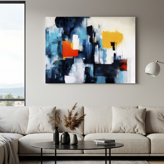 Kosmische Kleuren Canvas Afdruk