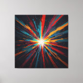 kosmische kleurenuitbarsting canvas afdruk (Voorkant)