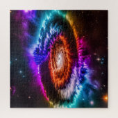 Kosmische Kleurrijke Spiraal Galaxy in Universum Legpuzzel (Verticaal)