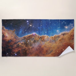 Kosmische Kliffen Carina Nevel Space Webb Telescoo Strandlaken