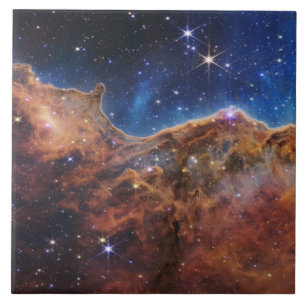 Kosmische Kliffen Carina Nevel Space Webb Telescoo Tegeltje