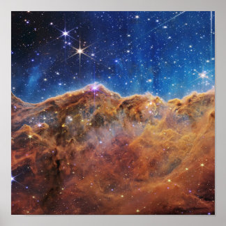 Kosmische kliffen in de Carina-nevel Poster