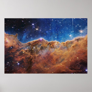 Kosmische kliffen in de Carina-nevel Poster