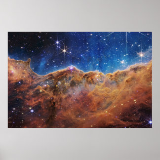 Kosmische kliffen in de Carina-nevel Poster