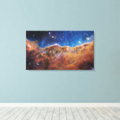 Kosmische kliffen in de Carinanevel | James Webb | Canvas Afdruk (Insitu (Houten vloer))
