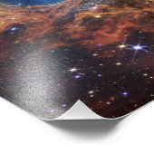 Kosmische kliffen in de Carinanevel | James Webb | Foto Afdruk (Hoek)