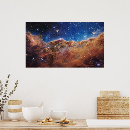 Kosmische kliffen in de Carinanevel | James Webb | Poster (Keuken)