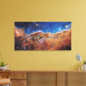 Kosmische kliffen van de Carinanevel | Canvas Afdruk (Insitu (Woonkamer))