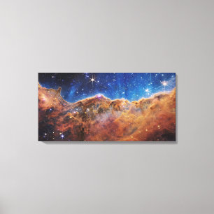 Kosmische kliffen van de Carinanevel Canvas Afdruk