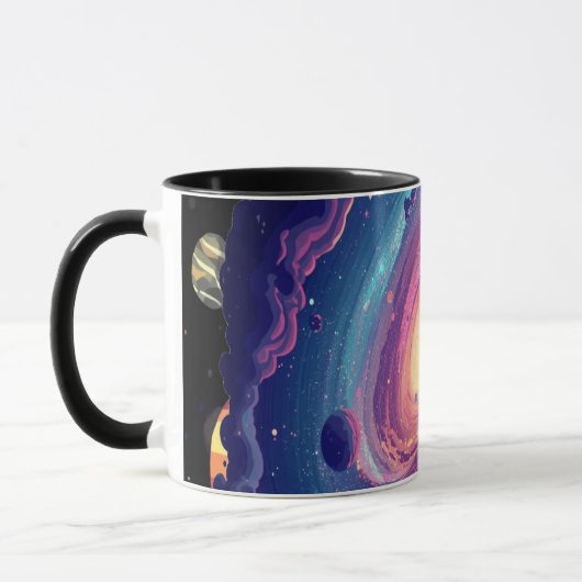Kosmische Koffie Mok Buitenruimte Ontwerp (Links)