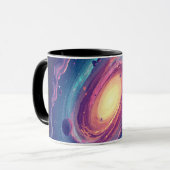 Kosmische Koffie Mok Buitenruimte Ontwerp (Voorkant links)