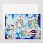 Kosmische Koffie Notitiekaartje (Voorkant / Achterkant)