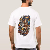 Kosmische Koffie T-shirt (Achterkant)