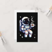 Kosmische koffiepauze: Astro Java - Space Sipper Kaart (Voorkant / Achterkant in situ)