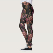 Kosmische Kristal Ringvormige Planeet Fantasie Kun Leggings (Links)