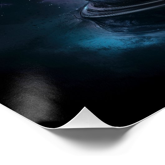 Kosmische kristallen bol van mystieke visioenen perfect poster (Hoek)