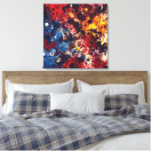 Kosmische Kronieken Canvas Afdruk (Insitu (Slaapkamer))