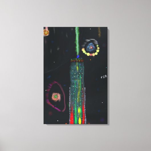 Kosmische Kunst Canvas Afdruk (Voorkant)