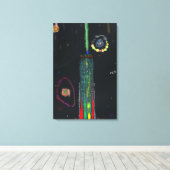 Kosmische Kunst Canvas Afdruk (Insitu (Houten vloer))