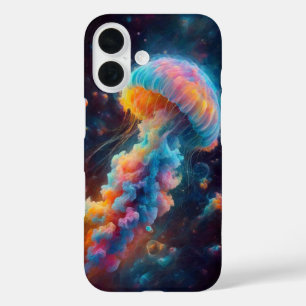 Kosmische kwal artwork iPhone 16 hoesje