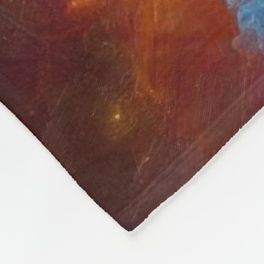 Kosmische kwal artwork fleece deken (Hoek)