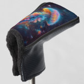 Kosmische kwal artwork golfheadcover (3/4 voorkant)