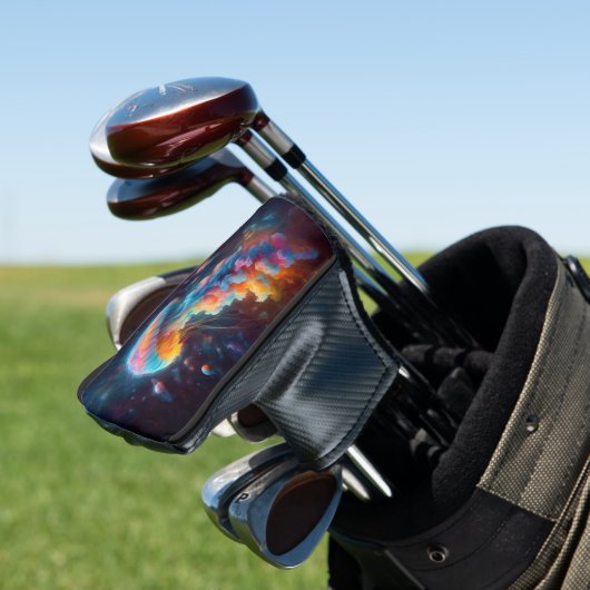 Kosmische kwal artwork golfheadcover (Insitu)