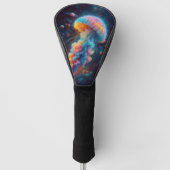 Kosmische kwal artwork golfheadcover (Voorkant)