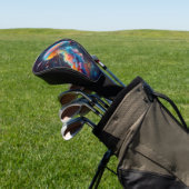 Kosmische kwal artwork golfheadcover (Insitu)