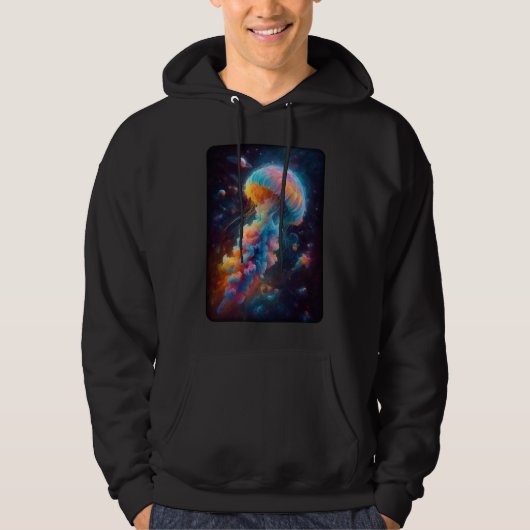 Kosmische kwal artwork hoodie (Voorkant)
