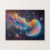 Kosmische kwal artwork legpuzzel (Horizontaal)