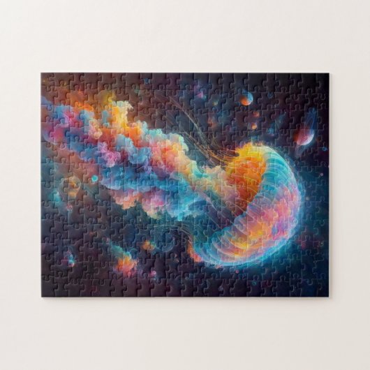 Kosmische kwal artwork legpuzzel (Horizontaal)