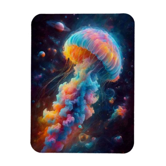 Kosmische kwal artwork magneet (Verticaal)