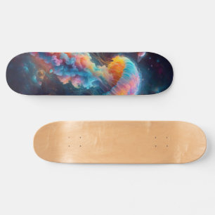 Kosmische kwal artwork persoonlijk skateboard