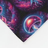 Kosmische kwal kunstwerk Galaxy Fleece Deken (Hoek)