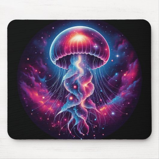 Kosmische kwal kunstwerk Galaxy Muismat (Voorkant)