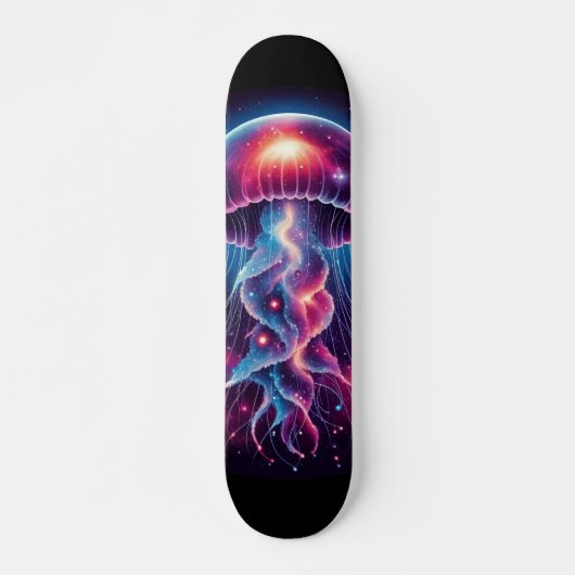 Kosmische kwal kunstwerk Galaxy Persoonlijk Skateboard (Voorkant)