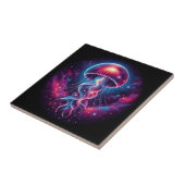 Kosmische kwal kunstwerk Galaxy Tegeltje (Zijkant)