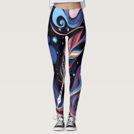 Kosmische Kwiek Elegantie Leggings
