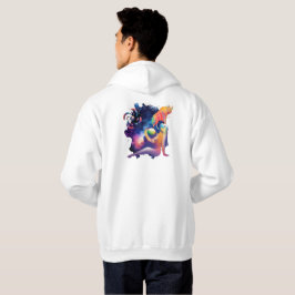 Kosmische Languit Liggende Godin en Hyena in de Ru Hoodie
