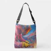 Kosmische lasser - Abstracte lassenkunstdruk Crossbody Tas (Voorkant)