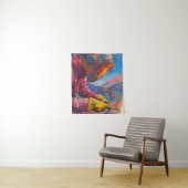 Kosmische lasser - Abstracte lassenkunstdruk Wandkleed (In situ)