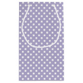 Kosmische lavendel & witte stippen gift bag klein cadeauzakje (Achterkant)