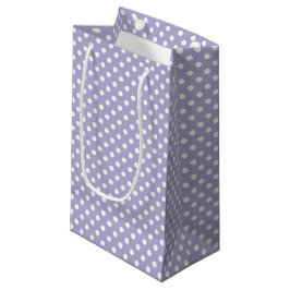 Kosmische lavendel & witte stippen gift bag klein cadeauzakje