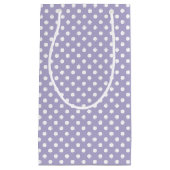 Kosmische lavendel & witte stippen gift bag klein cadeauzakje (Voorkant)