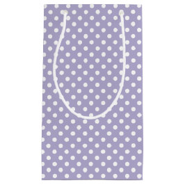 Kosmische lavendel & witte stippen gift bag klein cadeauzakje