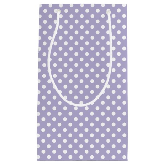 Kosmische lavendel & witte stippen gift bag klein cadeauzakje (Voorkant)