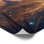 Kosmische Leeuw Stellaire Koning Poster (Hoek)