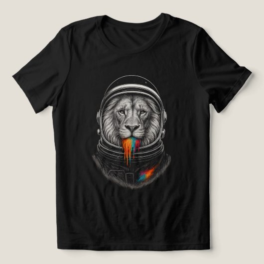 kosmische leeuwendruppel Tri-Blend shirt (Design voorkant)