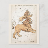 Kosmische Leo Zodiac Briefkaart (Voorkant)